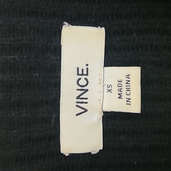 Vince Ribbed Wool and Cashmere Sleeveless Tunic Sweater Vest Mock Neck Size XS - Picture 10 of 11